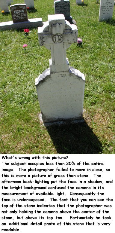 headstone photo