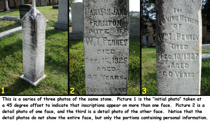 headstone photo
